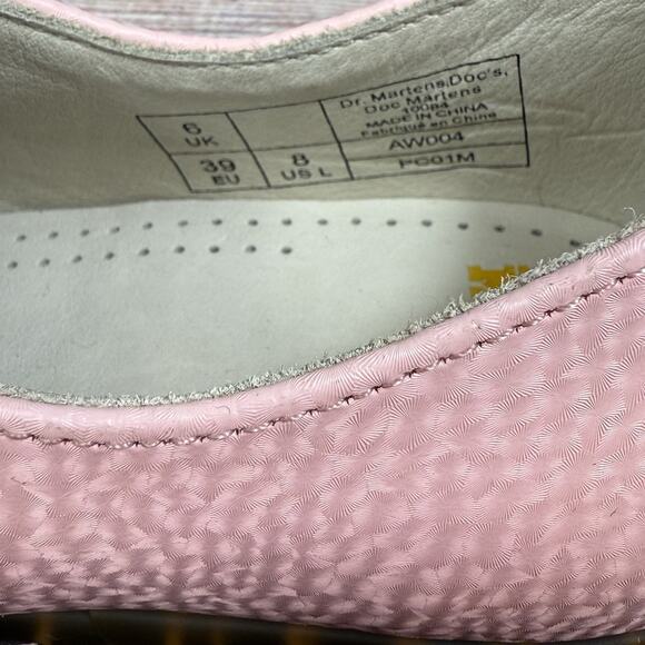 NWOT Dr Martens 1461 Virginia Leather Oxford Shoes Size 8 Salmon Pink Air Wair - Picture 4 of 15